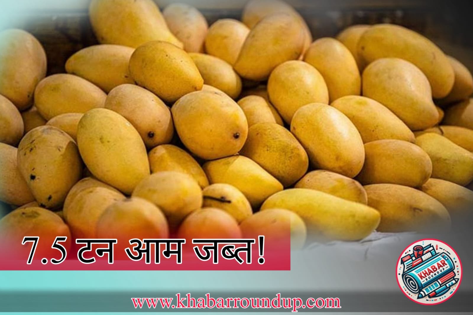 Fake mangoes: 7 thousand 5 hundred kilos of fake mangoes seized by the food department, know how to identify them