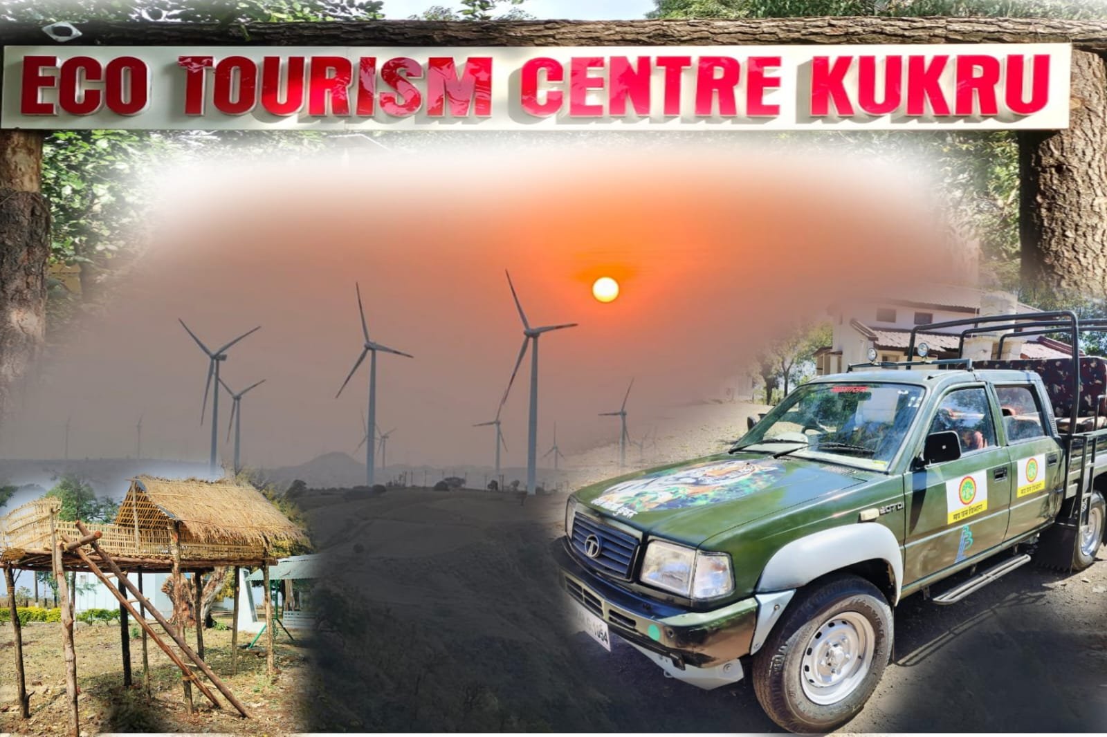 Kukru Tourism: Tourists will see the beauty of Kukru through jungle safari vehicle.