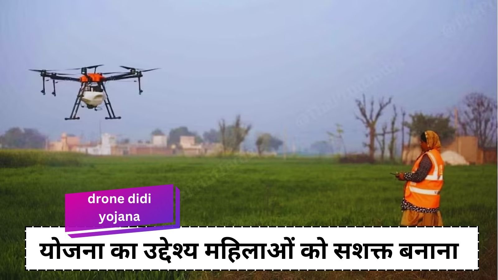 drone didi yojana: Women will get free training and subsidy of Rs 8 lakh