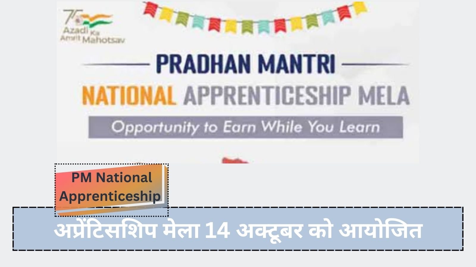 PM National Apprenticeship : प्रधानमंत्री नेशनल अप्रेंटिसशिप मेला 14 अक्टूबर को आयोजित