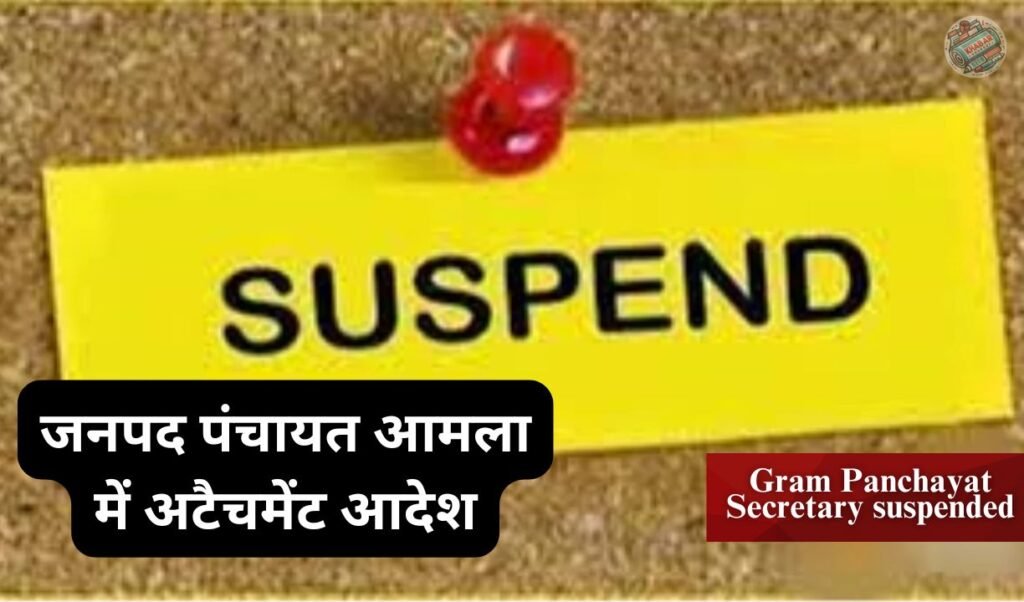 Gram Panchayat Secretary suspended: Female employee harassment case, Gram Panchayat Secretary suspended