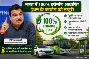 100% Ethanol Fuel : देश में 100% इथेनॉल ईंधन को मंजूरी, जल्द लॉन्च हो सकते हैं नए फ्लेक्स-फ्यूल वाहन
